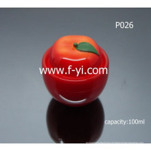 100ml bonito tomate-como cosméticos creme frasco vazio